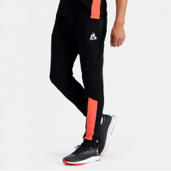 Pantalon Le Coq Sportif Training Sp pour homme - Black/Orange Perf - 2410231