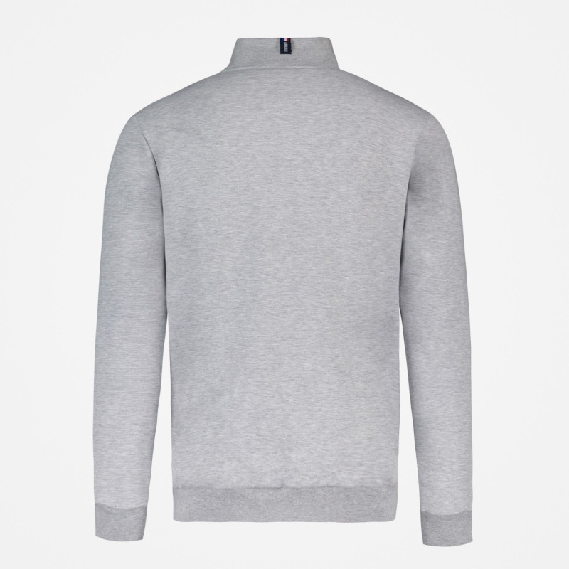 Le Coq Sportif Essentials zipped sweatshirt for men - Light Heather Gray