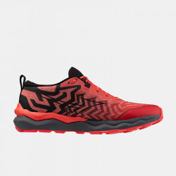 Mizuno Wave Daichi 8 Men's Trail Shoes - Cayenne/Black/Red - J1GJ2471-01