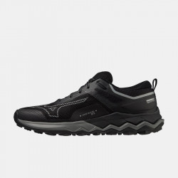 Chaussures de Trail Mizuno Wave Ibuki 4 GTX pour homme - Noir/Gris Métallique/Dark Shadow - J1GJ225901