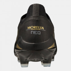 Crampons de Football Mizuno Morelia Neo IV Beta Elite FG pour homme - Noir/Or - P1GA234250