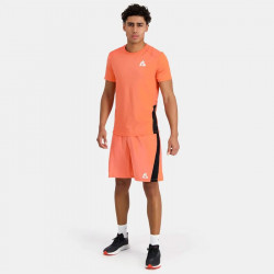 T-Shirt Le Coq Sportif Training Sp pour homme - Orange Perf/Black - 2410221