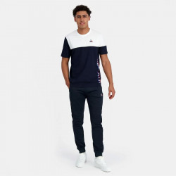 T-Shirt Le Coq Sportif Tricolore pour homme - New Optical White/Sky Captain - 2410204