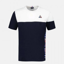 Le Coq Sportif Tricolore T-Shirt for Men - New Optical White/Sky Captain - 2410204