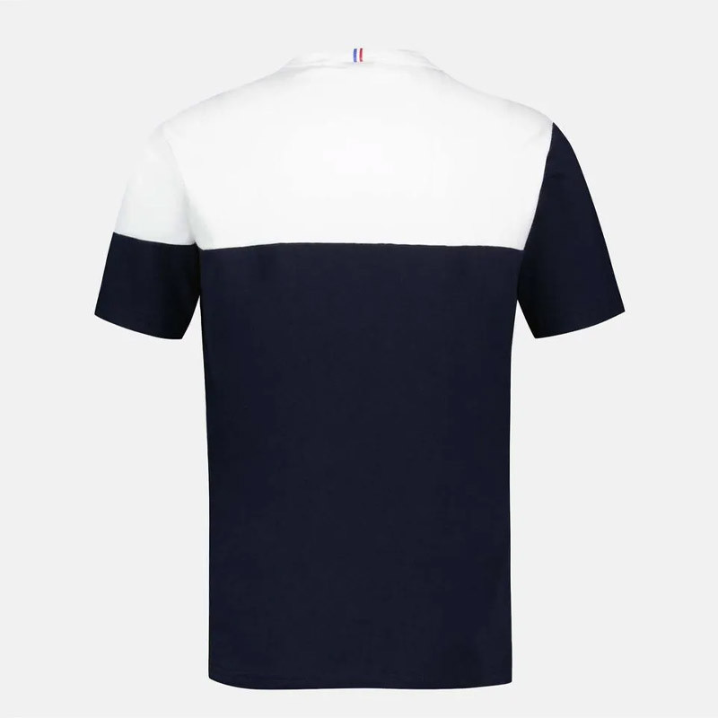 Le Coq Sportif Tricolore T-Shirt for Men - New Optical White/Sky Captain
