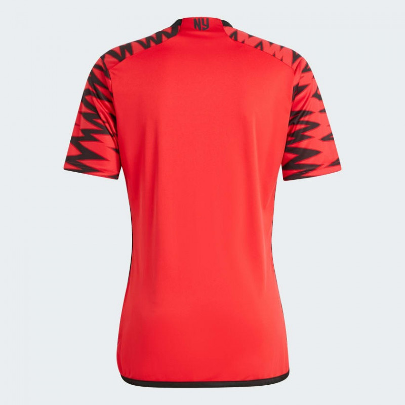 Adidas MLS Red Bull Home 2024-25 Men's Short Sleeve Football Shirt - Team Coll Red