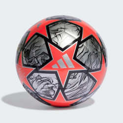 Ballon de football Adidas UEFA Champions League Club unisexe - Silver Met/Solar Red/Black - IN9329