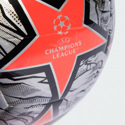 Unisex Adidas UEFA Champions League Club Football - Silver Met/Solar Red/Black - IN9329