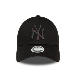 Women's New Era 9FORTY New York Yankees Metallic Logo Cap - Black - 60435260