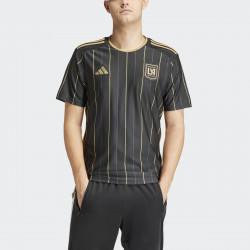 Adidas MLS Los Angeles FC Home 2024-25 Men's Short Sleeve Football Jersey - Black - HZ6218
