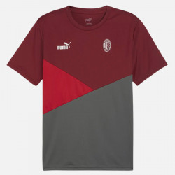 T-Shirt manches courtes de Football Puma Milan Ac 2024 Polyester pour homme - Red/Grey - 777111 01