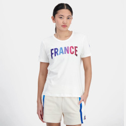 Le Coq Sportif French Team OJ Paris 2024 T-Shirt for women - Marshmallow - 2410062