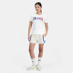 T-Shirt Le Coq Sportif Équipe de France JO Paris 2024 pour femme - Marshmallow - 2410062