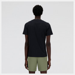 T-Shirt manches courtes New Balance Athletics Jersey pour homme - Black - MT41502BK