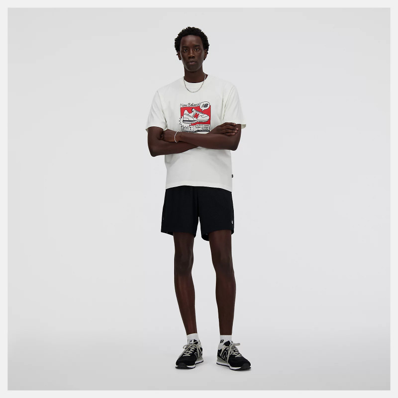 New Balance Footwear Connect Graphic short-sleeved T-shirt for men - White