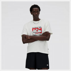 New Balance Sport Essentials AD Men's Short Sleeve T-Shirt - White - MT41593SST