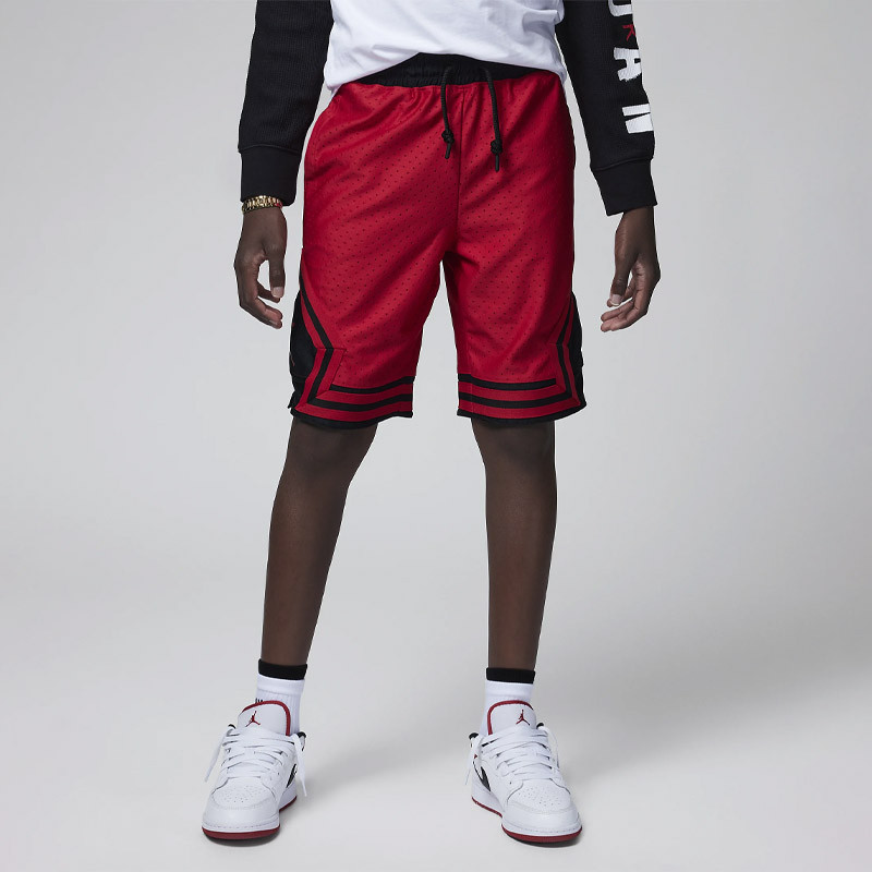 Short Jordan Air Diamond pour enfant (6 - 16 ans) Garçon - Rouge gym - 95B136-R78