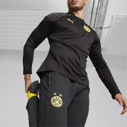 Pantalon Puma Bv 09 Borussia Dortmund Casual pour homme - Puma Black-Cyber Yellow - 771843 02
