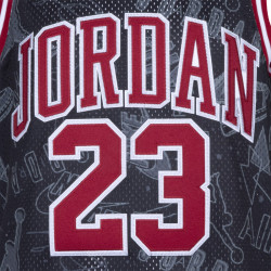 Maillot de basketball Jordan 23 Aop Jersey pour enfant (6 - 16 ans) Garçon - Black(Gym Red) - 45C655-KR5