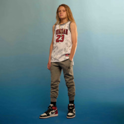 Jordan 23 Aop Basketball Jersey for Kids (6-16 Years) - White (Gym Red) - 45C655-WR2