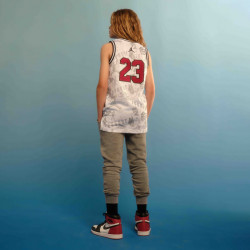 Jordan 23 Aop Basketball Jersey for Kids (6-16 Years) - White (Gym Red) - 45C655-WR2