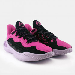 Chaussures de basketball Under Armour Curry 11 Girl Dad pour homme - Pink/PPL Rose/Violet - 3027724-600