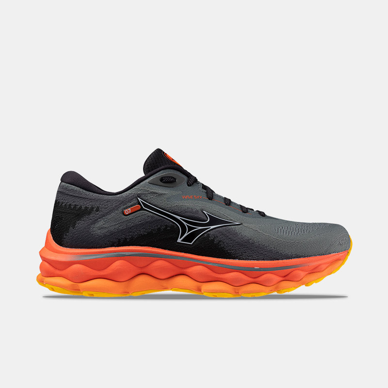 Mizuno Wave Sky 7 Men's Running Shoes - Turbulence/Nickel/Hot Coral - J1GC230251