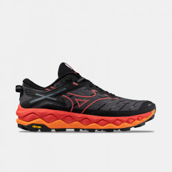 Mizuno Wave Mujin 10 Men's Trail Running Shoes - Black/Cayenne/Nasturtium - J1GJ247001