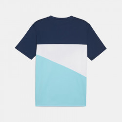 Puma Olympique De Marseille 2024 Polyester Short Sleeve Football T-Shirt for Men - Persian Blue/PUMA White - 777109 02