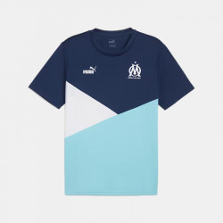 T-Shirt manches courtes de Football Puma Olympique De Marseille 2024 Polyester pour homme - Persian Blue/PUMA White - 777109 02