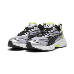 Chaussures Puma Morphic Athletic pour homme - White/Electric Lime/PUMA Black - 395919 02