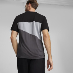 Puma Borussia Dortmund 2024 Polyester Short Sleeve Football T-Shirt for Men - Grey/Black/Yellow - 777112 01