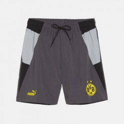 Puma Borussia Dortmund 2024 Woven Men's Football Shorts - Grey/Black/Yellow - 777116 01