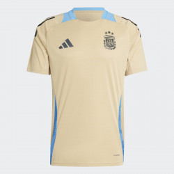 Adidas Argentina (AFA) Training 2024 short-sleeved football training top for men - Hazy Beige - IQ0816