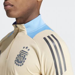Adidas Argentina (AFA) Training 2024 long-sleeved football training top for men - Hazy Beige - IQ0820