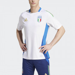 Haut d'entrainement manches courtes de football Adidas Italie (FIGC) Training 2024 pour homme - White - IQ2173