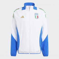 Veste de football Adidas Italie (FIGC) Presentation 2024 pour homme - White/Blue - IQ2183