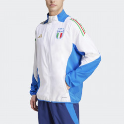 Adidas Italy (FIGC) Presentation 2024 Men's Football Jacket - White/Blue - IQ2183