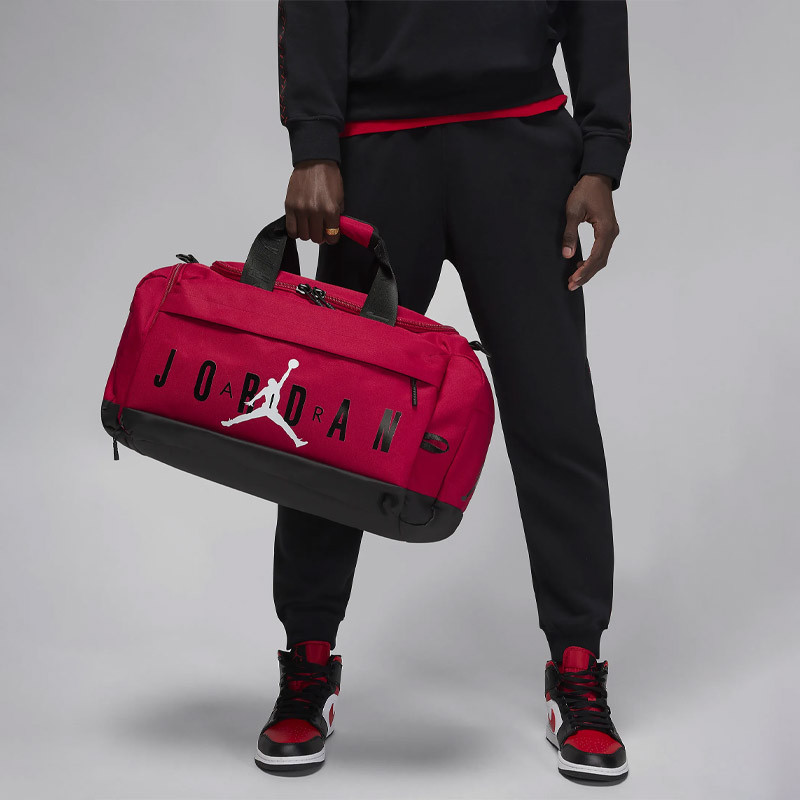 Jordan Velocity Duffle Unisex Duffel Bag - Gym Red