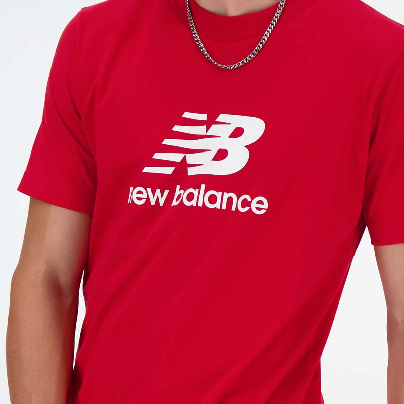New Balance Athletics Jersey Short Sleeve T-Shirt for Men - Red