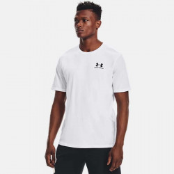 Under Armor Sportstyle Short Sleeve T-Shirt for Men - White/Black - 1326799-100