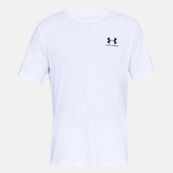 T-Shirt manches courtes Under Armour Sportstyle pour homme - White/Black - 1326799-100