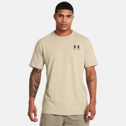 Under Armor Sportstyle Short Sleeve T-Shirt for Men - Khaki Base/Black - 1326799-289
