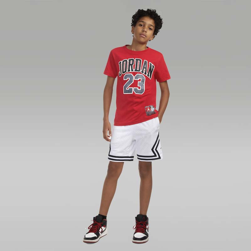 Jordan Practice Flight short-sleeved T-shirt for children (Boys 6 - 16 years) - Gym Red