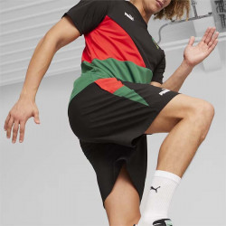 Puma Maroc 2024 Woven Men's Football Shorts - Black/Green/Red - 777093 01