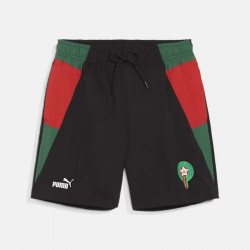 Puma Maroc 2024 Woven Men's Football Shorts - Black/Green/Red - 777093 01