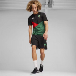 T-Shirt manches courtes de Football Puma Maroc 2024 Polyester pour homme - Black/Green/Red - 777091 01