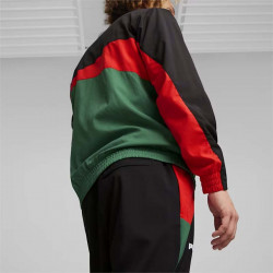 Puma Maroc 2024 Woven Men's Football Pants - Black/Green/Red - 777088 01