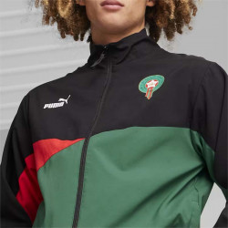 Veste de Football Puma Maroc 2024 Woven pour homme - Black/Green/Red - 777086 01