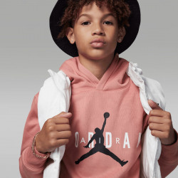 Jordan Jumpman Sustainable Hooded Sweatshirt for Children (Unisex 6 - 16 Years) - Red Stardust - 95B910-R3T